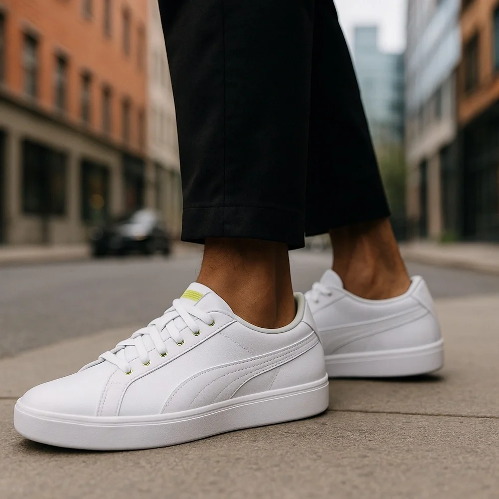 PUMA | Bari Z Men's Sneakers Puma White-Puma White-Limepunch Size 12